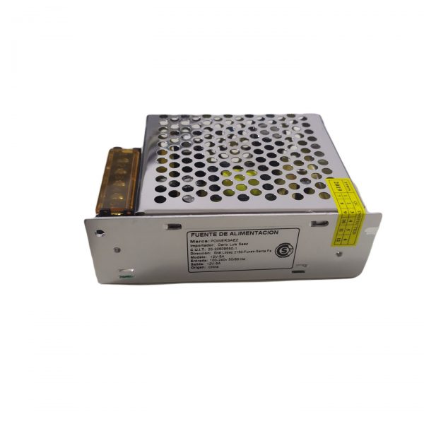 Fuente Metálica 12Volts 5 Ampers