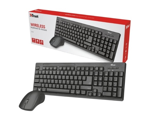 kit Teclado + Mouse  inalambrico Trust Ziva
