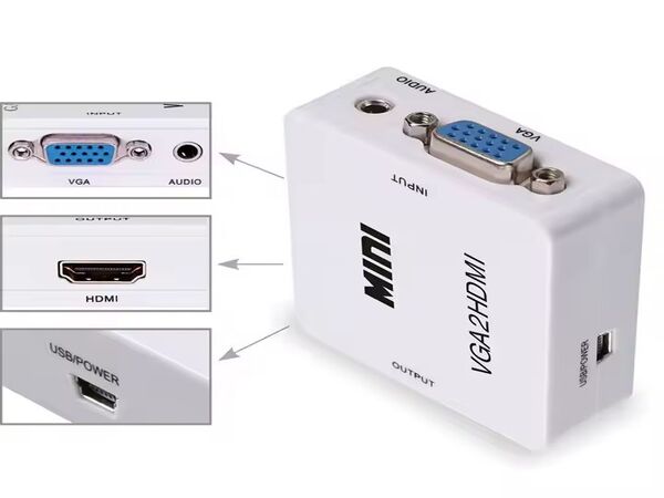Conversor VGA a HDMI mini
